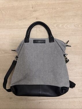 WANT LES ESSENTIELS canvas and leather tote